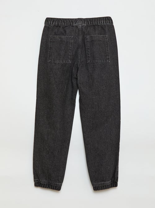 Pantalon denim coupe jogger - Kiabi Pantalon denim coupe jogger - Kiabi