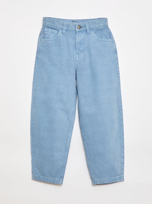 Pantalon denim coupe large balloon - Kiabi