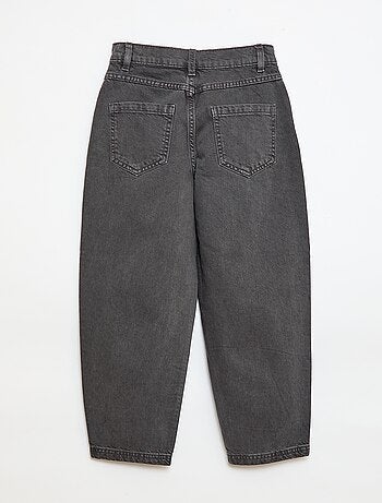 Pantalon denim coupe large balloon