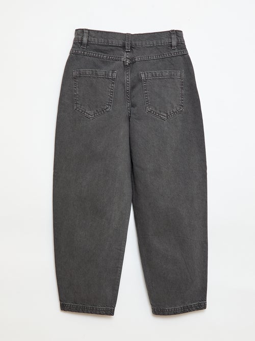 Pantalon denim coupe large balloon - Kiabi