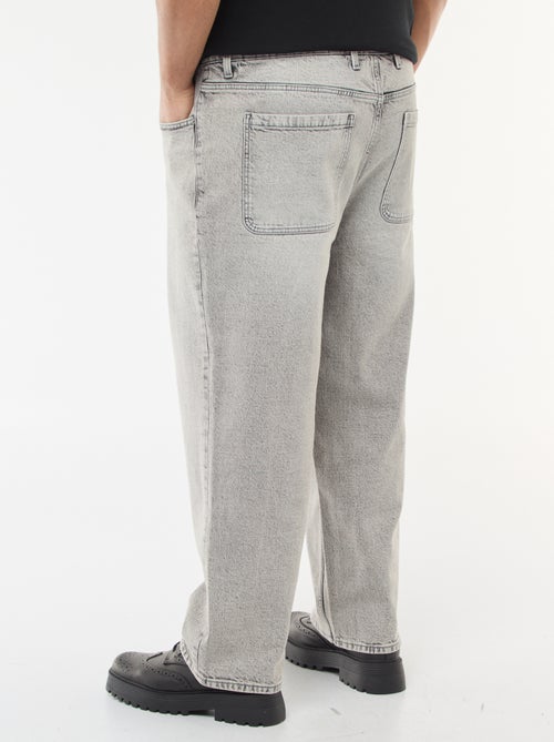 Pantalon denim coupe relaxed fit - Kiabi Pantalon denim coupe relaxed fit - Kiabi