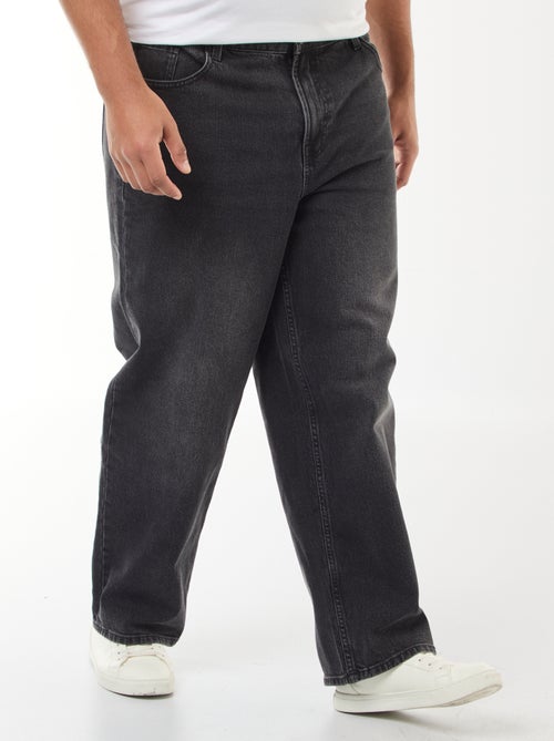 Pantalon denim coupe relaxed fit - Kiabi Pantalon denim coupe relaxed fit - Kiabi