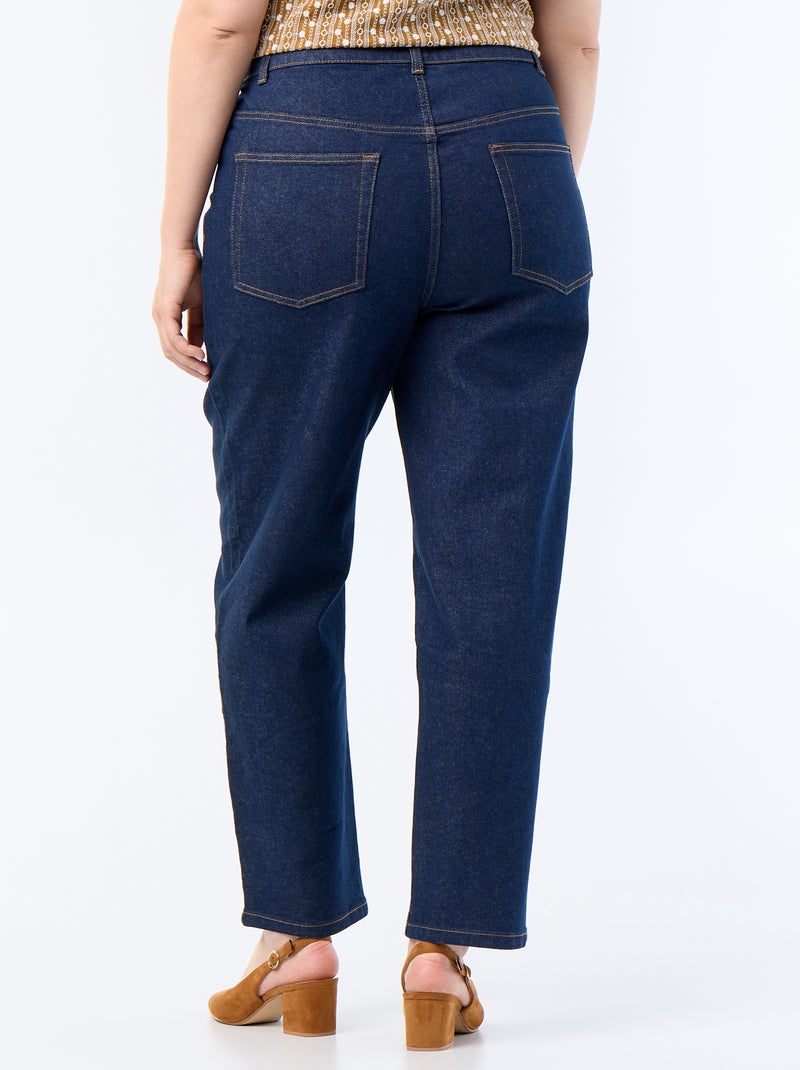 Pantalon denim coupe straight Bleu - Kiabi
