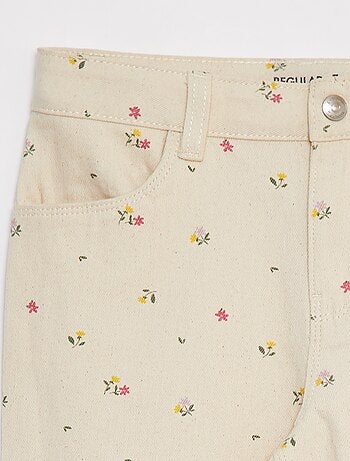 Pantalon denim cropped