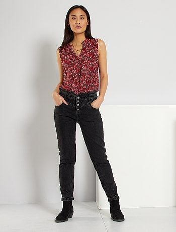 Pantalon denim découpe western éco-conçu