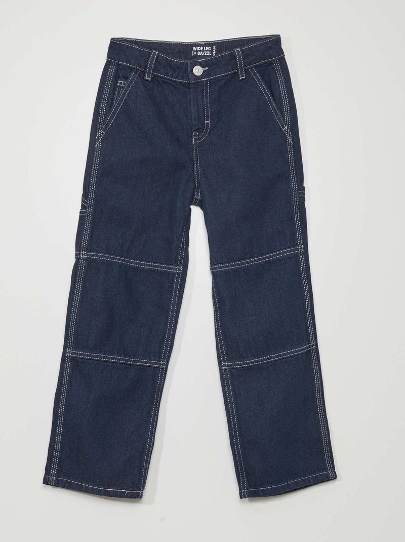 Pantalon denim découpes genoux Rince - Kiabi