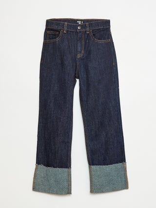 Pantalon denim effet destroy