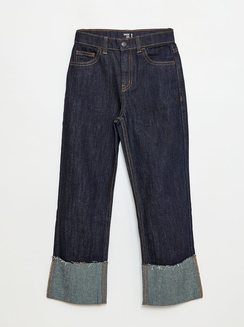 Pantalon denim effet destroy - Kiabi