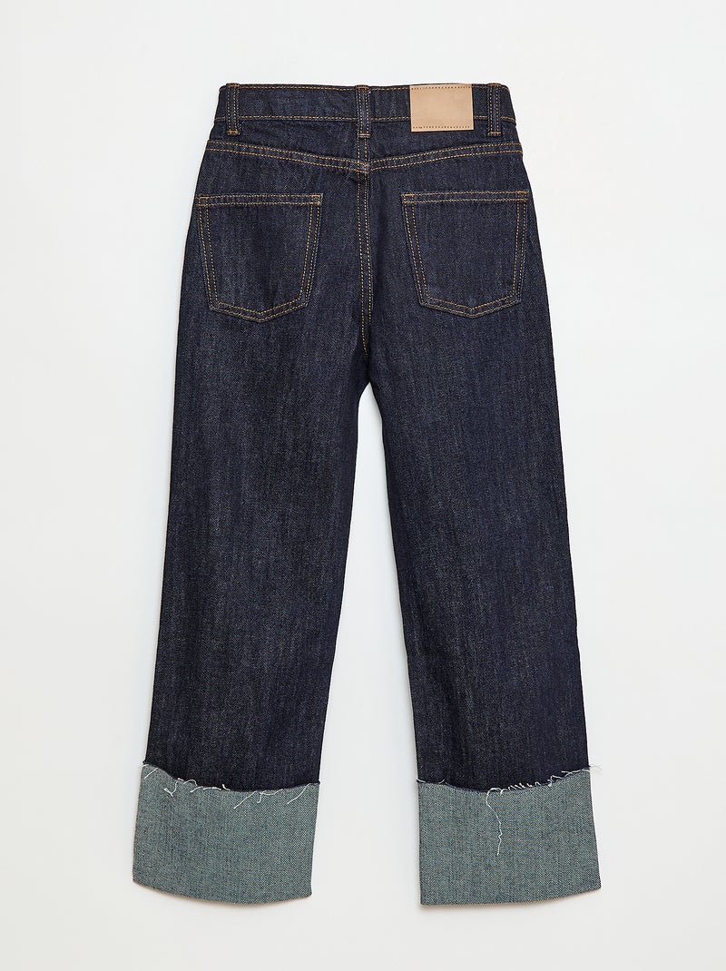 Pantalon denim effet destroy Bleu - Kiabi