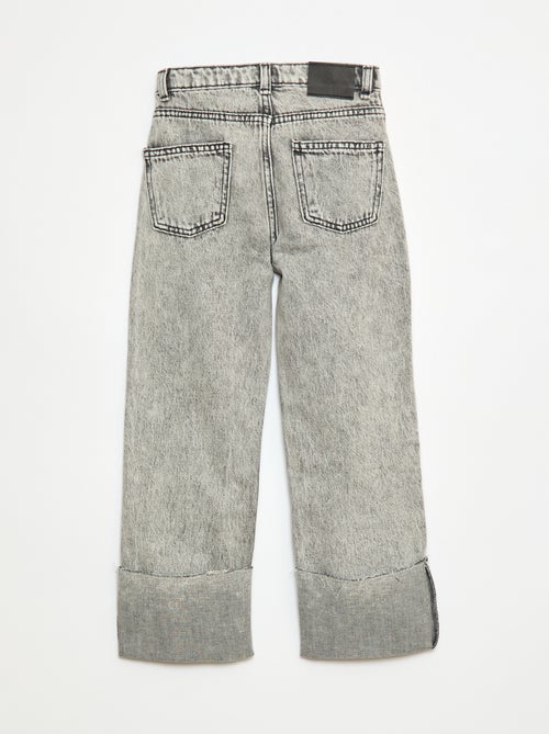 Pantalon denim effet destroy - Kiabi