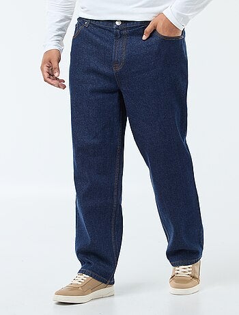 Pantalon denim fit relaxed 5 poches