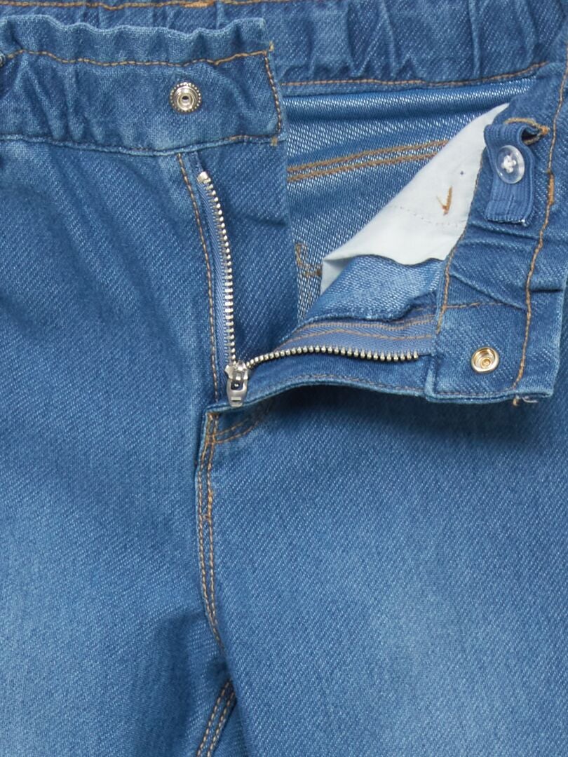 Pantalon denim flare - Facile à enfiler Bleu - Kiabi