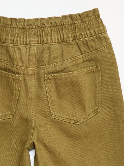 Pantalon denim mom taille haute - Kiabi