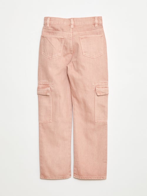 Pantalon denim multipoches - Kiabi
