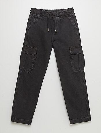 Pantalon denim multipoches