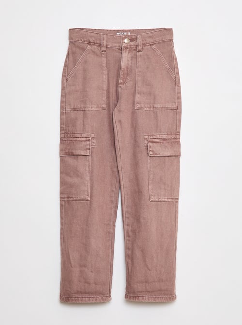 Pantalon denim multipoches - Kiabi