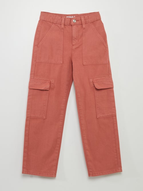 Pantalon denim multipoches - Kiabi