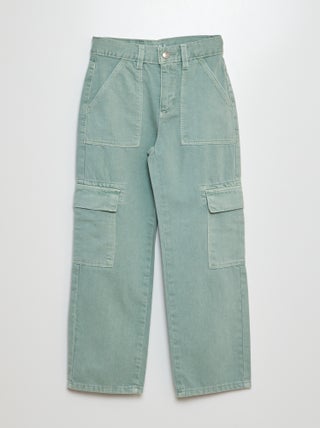 Pantalon denim multipoches