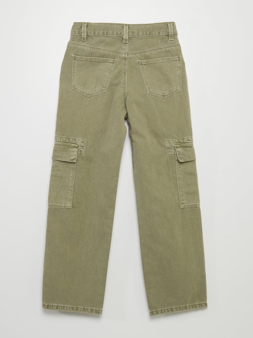 Pantalon denim multipoches - Kiabi