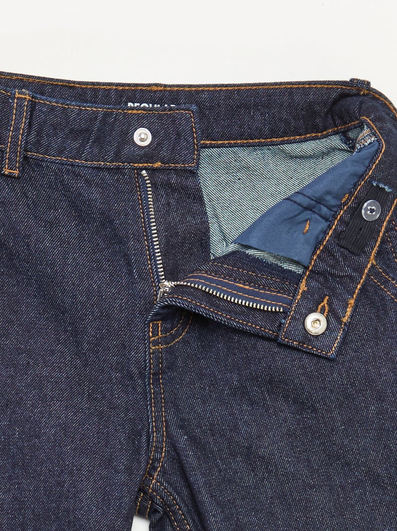 Pantalon denim relaxed fit Bleu - Kiabi