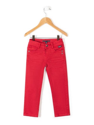 Pantalon denim rouge Garçon - Terre de Marins