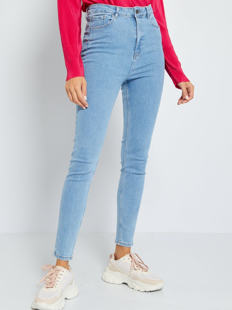 Pantalon denim skinny push up Bleu - Kiabi