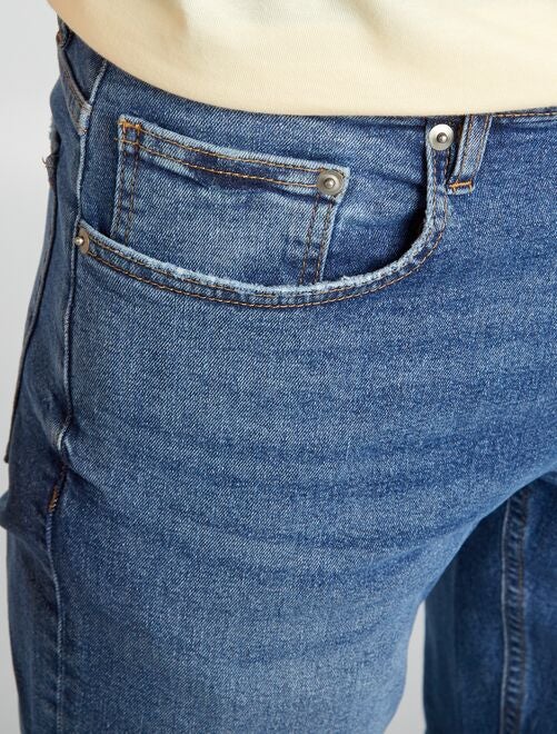 Pantalon denim slim à 5 poches - Kiabi