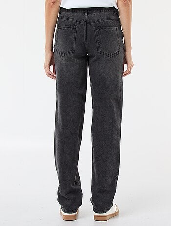 Pantalon denim straight en coton - L34
