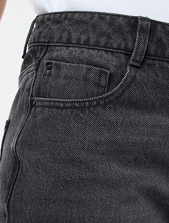 Pantalon denim straight en coton - L34