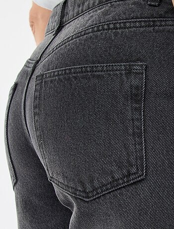 Pantalon denim straight en coton - L34