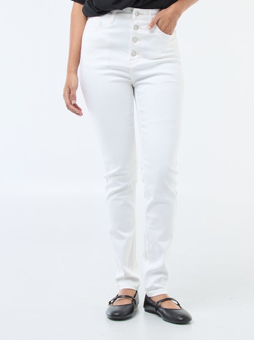 Pantalon denim stretch super skinny en coton - Kiabi
