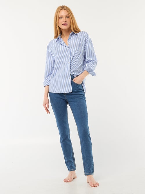 Pantalon denim stretch super skinny en coton - Kiabi