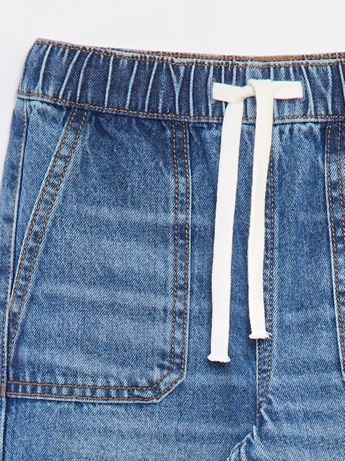 Pantalon denim style jogging - Kiabi