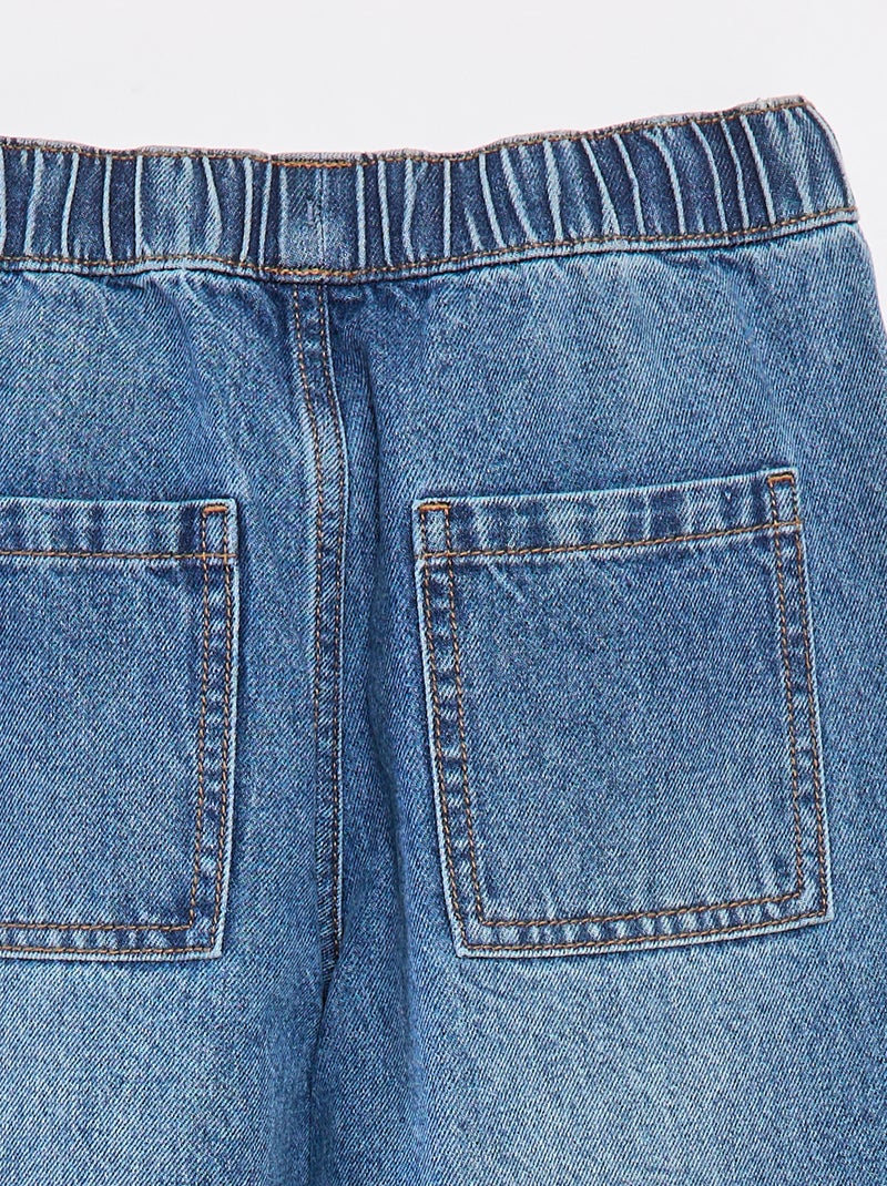 Pantalon denim style jogging Bleu - Kiabi