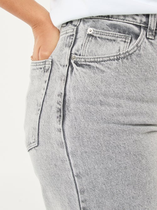 Pantalon denim wide leg - L28 - Kiabi