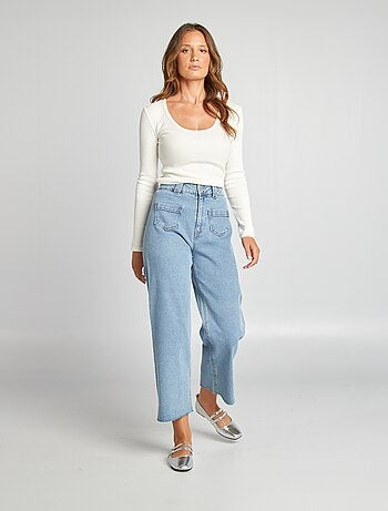 Pantalon denim wide leg - L28