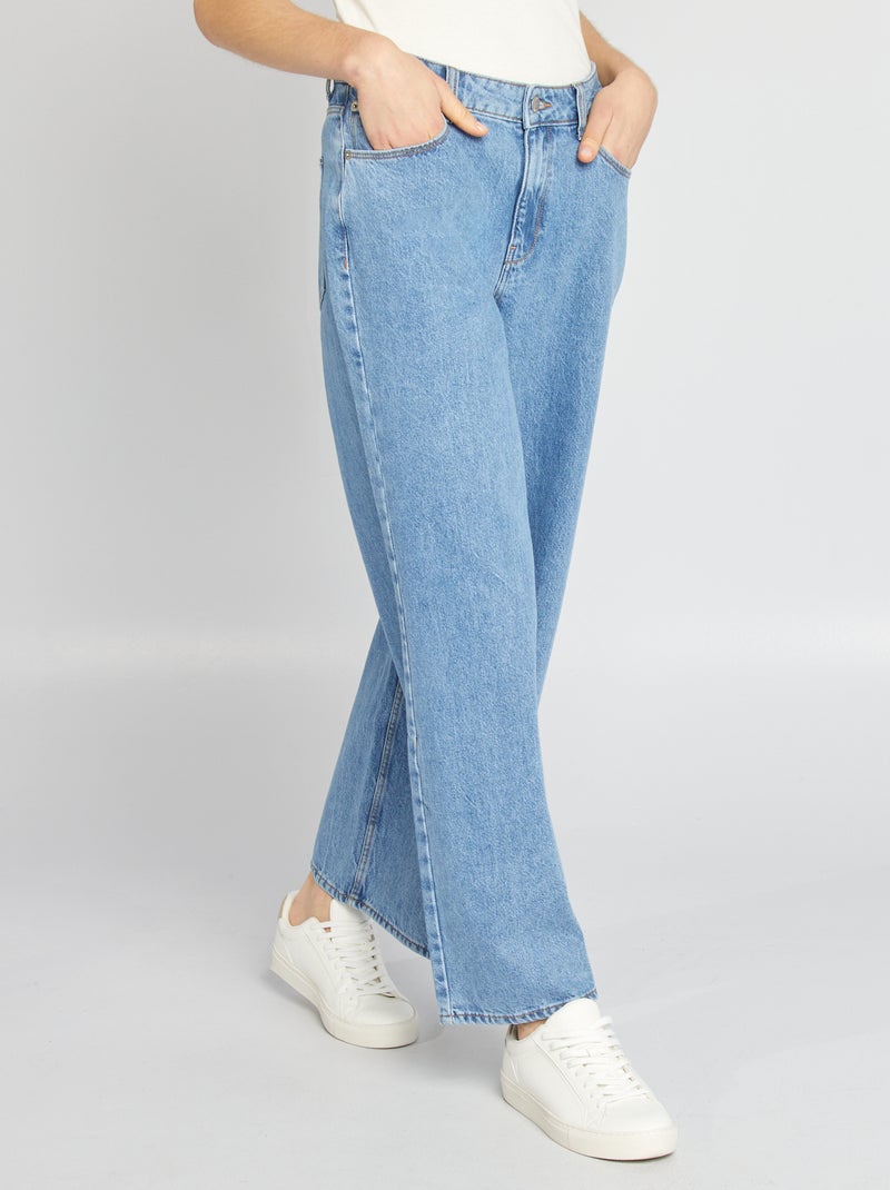 Pantalon denim wide leg - L28 Triple stone - Kiabi