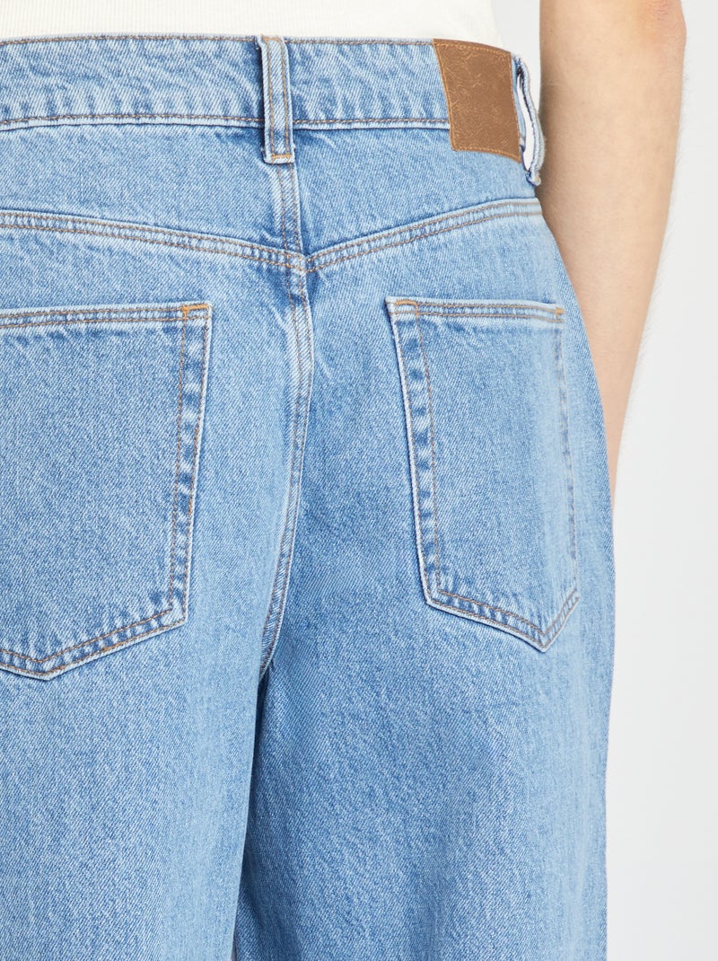 Pantalon denim wide leg - L28 Triple stone - Kiabi