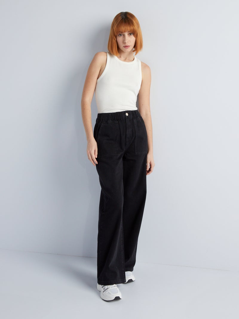 Pantalon De Jogging Femme - Taille Haute élastique - Coupe Wide Leg - Coton Doux - Sport, Yoga, Quotidien - Taille S-6XL