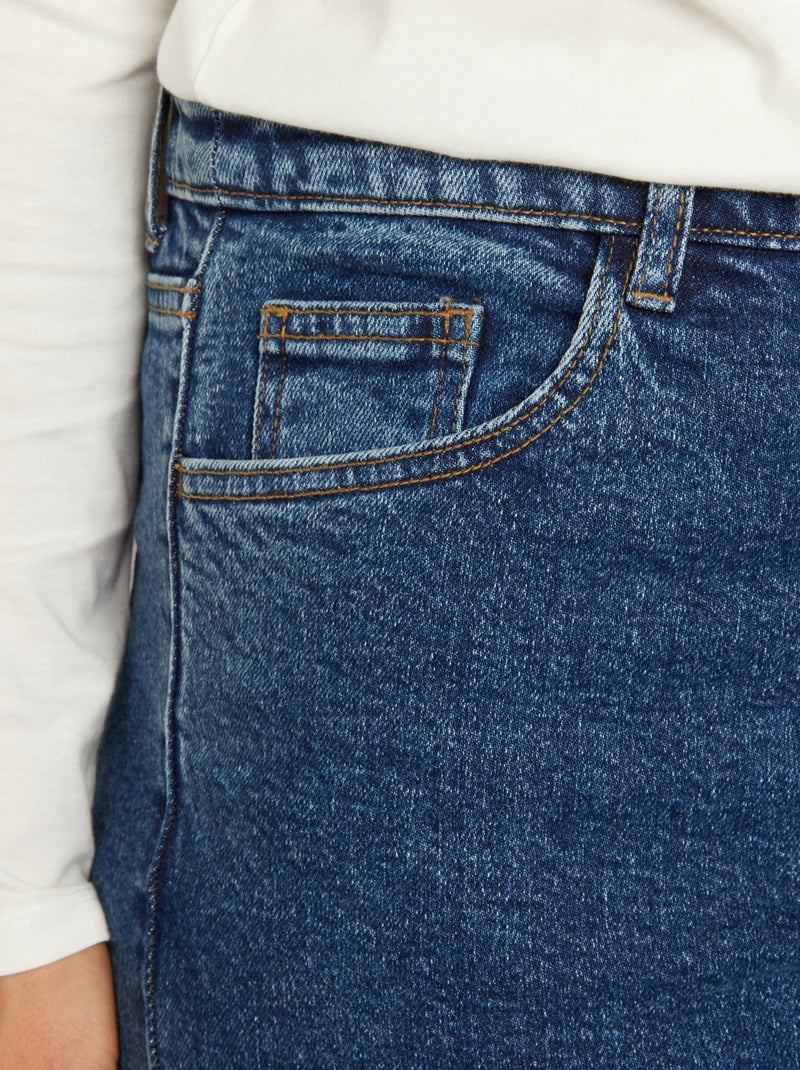 Pantalon denim wide leg Denim - Kiabi