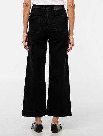 Pantalon denim wide leg