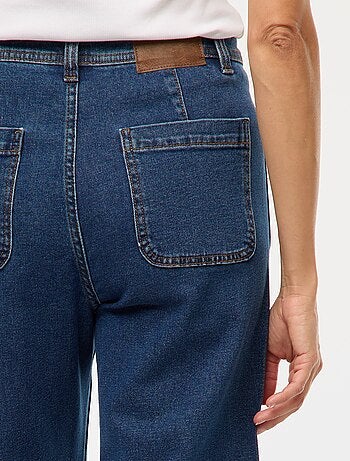 Pantalon denim wide leg
