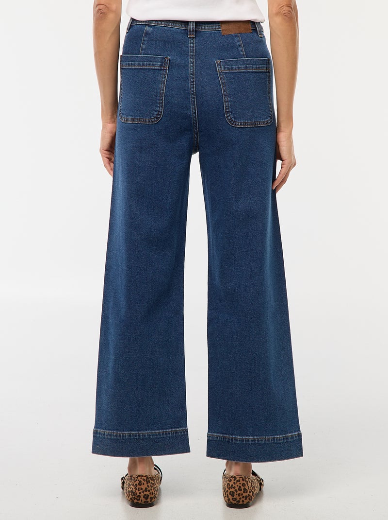 Pantalon denim wide leg Stone - Kiabi