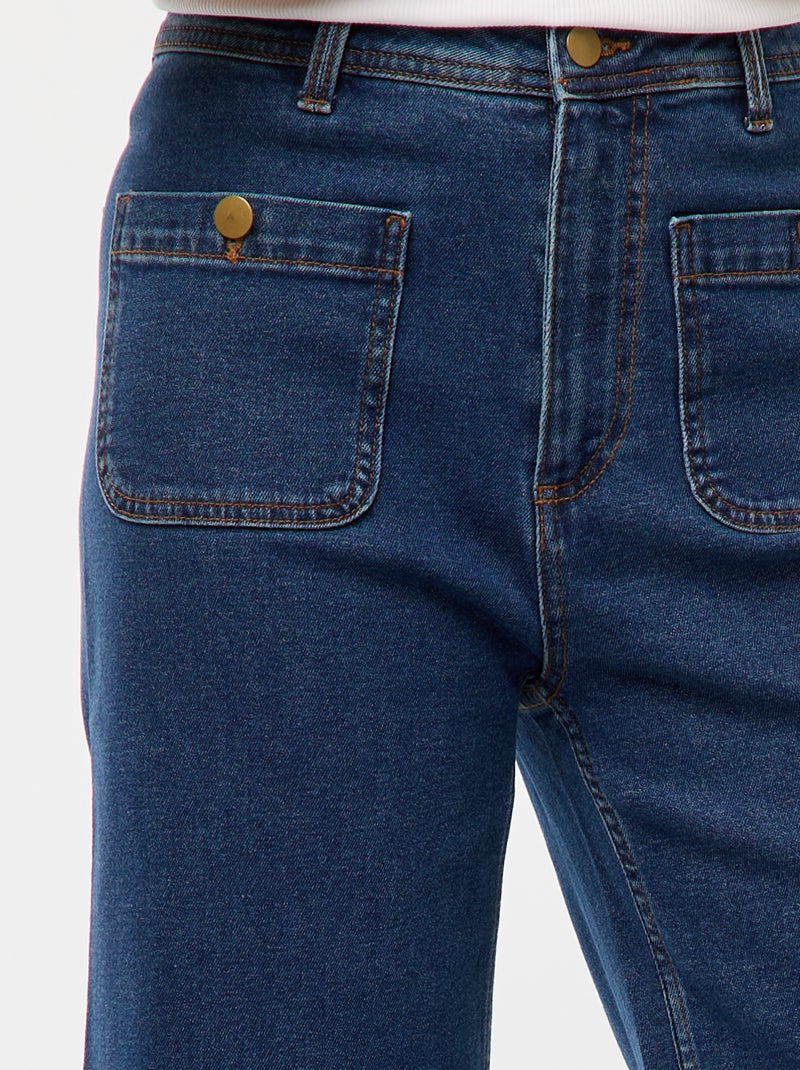 Pantalon denim wide leg Stone - Kiabi