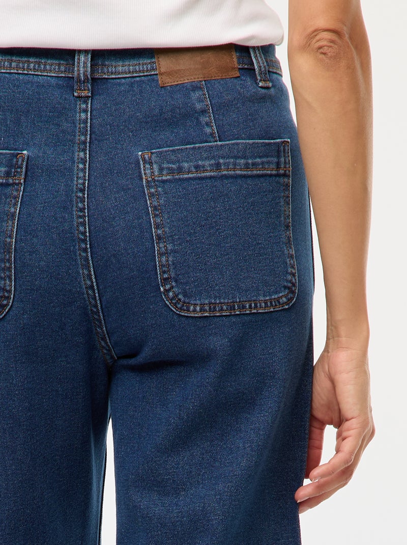 Pantalon denim wide leg Stone - Kiabi