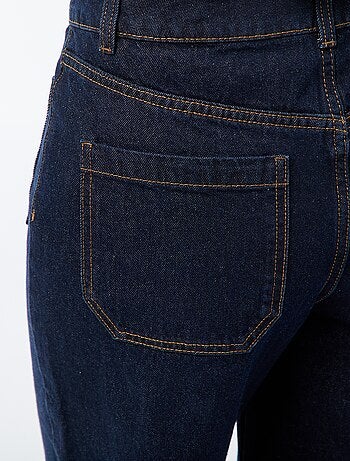 Pantalon denim wide uni