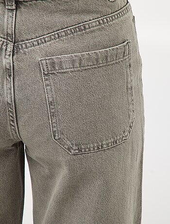 Pantalon denim wide uni
