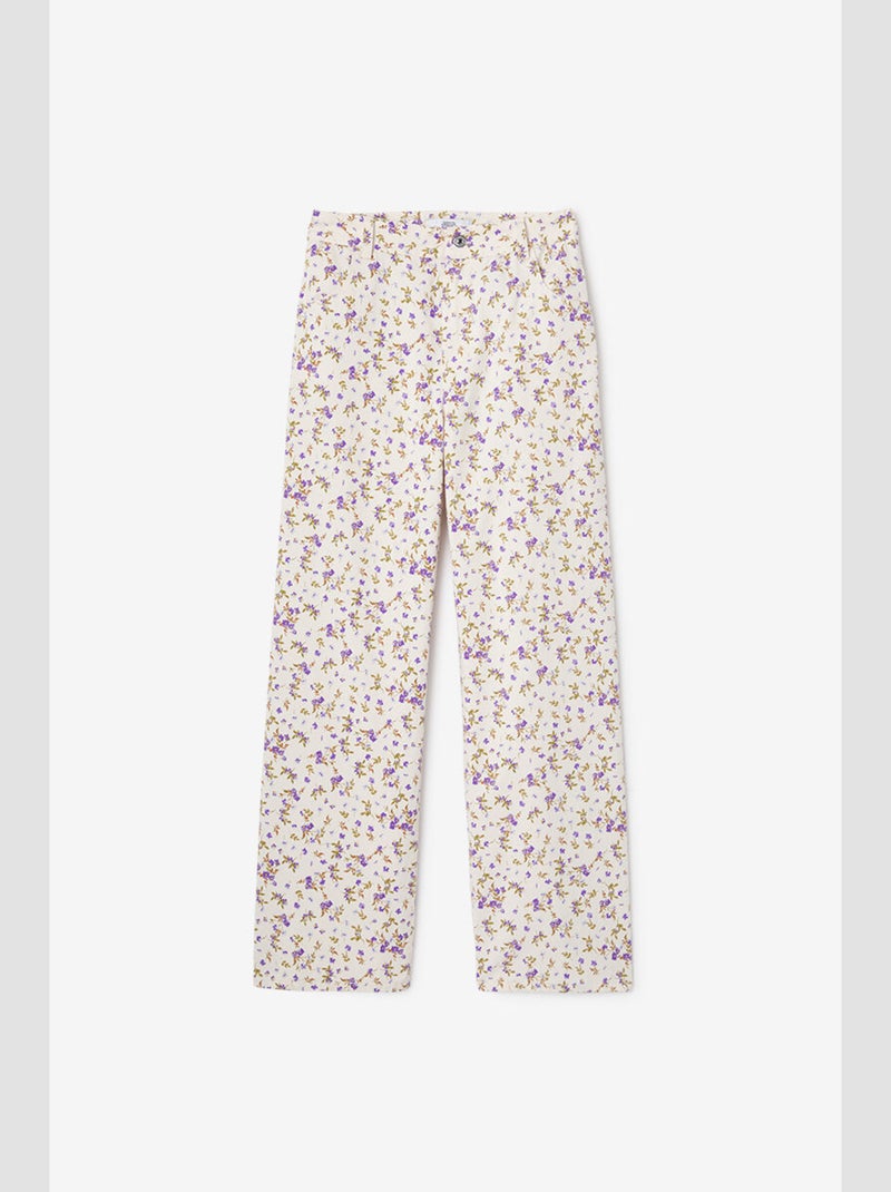 Pantalon DESPIGI droite 'Le Temps Des Cerises' Blanc - Kiabi