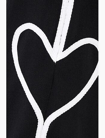 Pantalon détaillé en forme de cœur hiccup