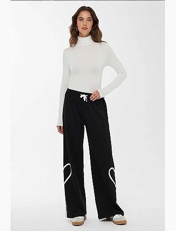 Pantalon détaillé en forme de cœur hiccup